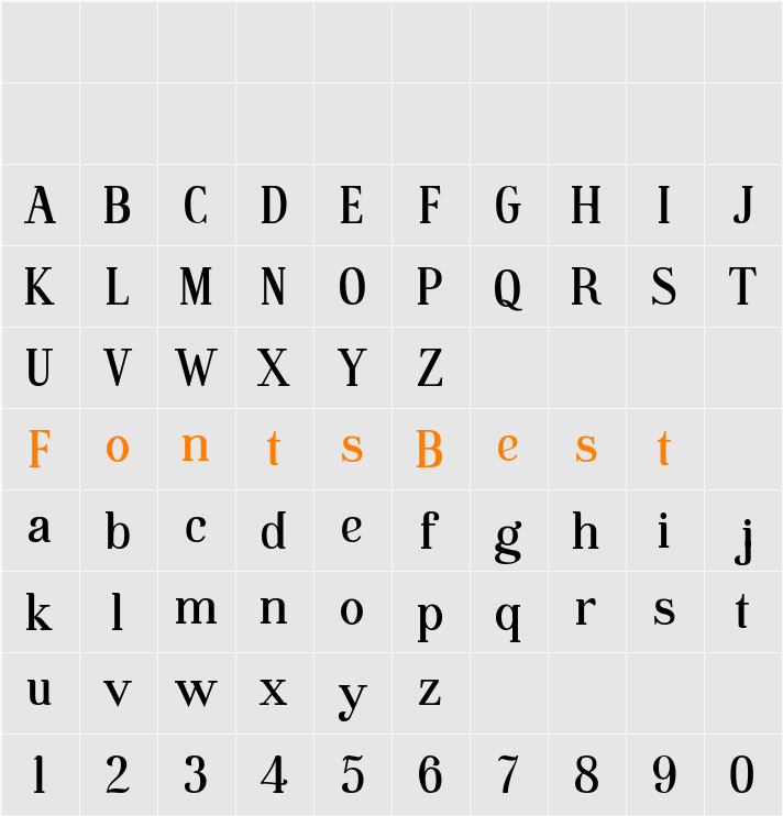 Aprilla Grotesk Character Map