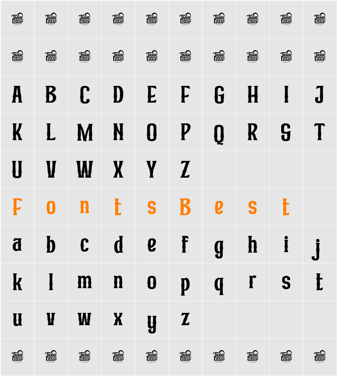 Mibunditrial Character Map