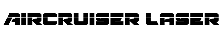 Aircruiser Laser Font Image