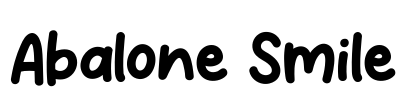 Abalone Smile Font Image