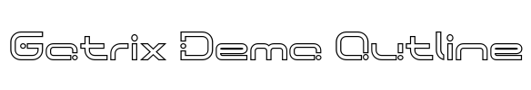 Gotrix Demo Outline Font Image
