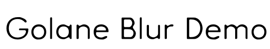 Golane Blur Demo Font Image