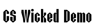 CS Wicked Demo Font Image