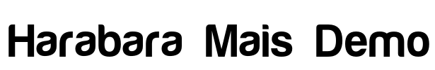 Harabara Mais Demo Font Image