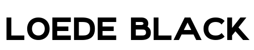 Loede Black Font Image
