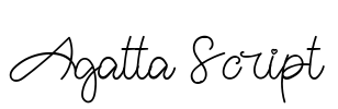 Agatta Script Font Image