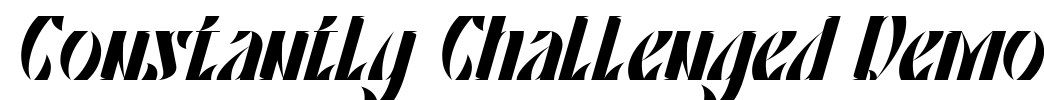 Constantly Challenged Demo Font Image