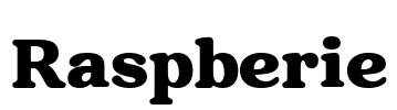 Raspberie Font Image