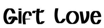 Gift Love Font Image