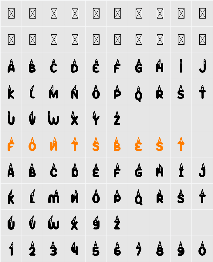 Peppy Pegasus Horn Two Character Map