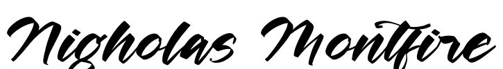 Nigholas Montfire Font Image