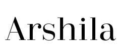 Arshila Font Image
