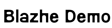 Blazhe Demo Font Image
