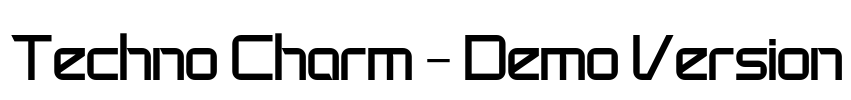 Techno Charm - Demo Version Font Image