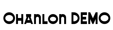 Ohanlon DEMO Font Image