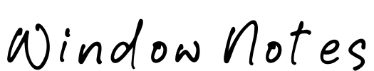 Window Notes Font Image