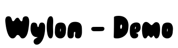 Wylon - Demo Font Image