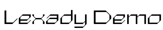Lexady Demo Font Image
