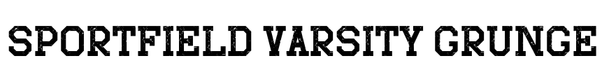 Sportfield Varsity Grunge Font Image