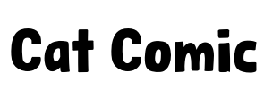 Cat Comic Font Image