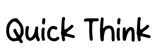 Quick Think Font Image