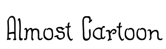Almost Cartoon Font Image