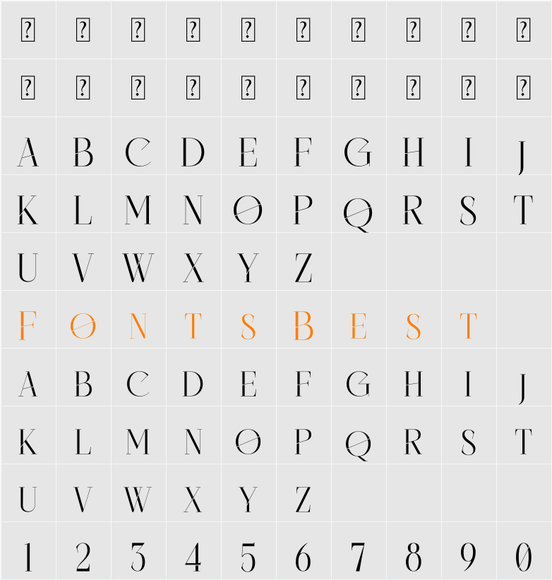Cisnero Character Map