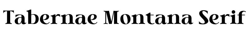 Tabernae Montana Serif