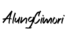 AlungCimori Font Image