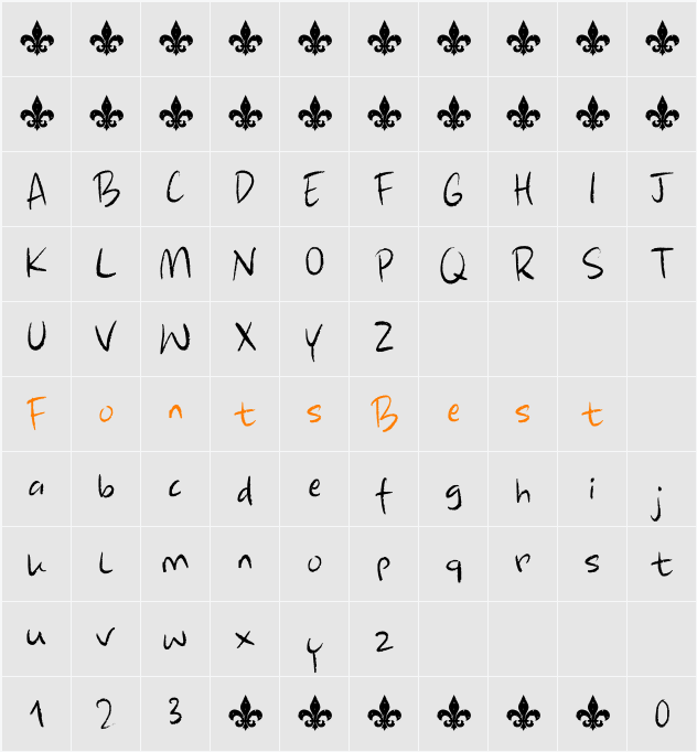 Adieu Mon Ami DEMO Character Map