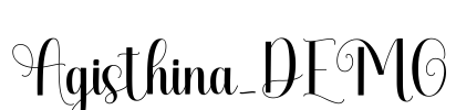 Agisthina_DEMO Font Image