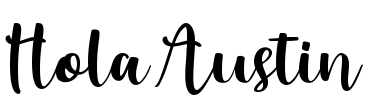 Hola Austin Font Image