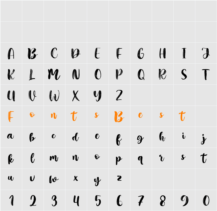 Cithally Character Map