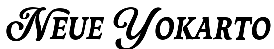 Neue Yokarto Font Image