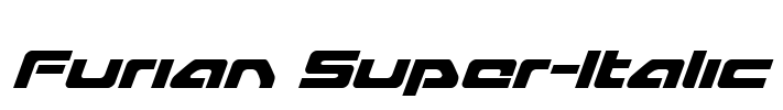 Furian Super-Italic Font Image