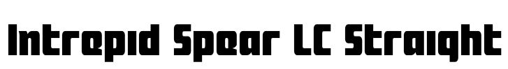 Intrepid Spear LC Straight Font Image