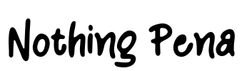 Nothing Pena Font Image