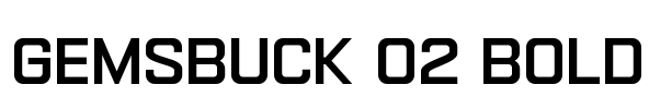 Gemsbuck 02 Bold Font Image