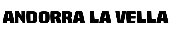 Andorra la Vella Font Image