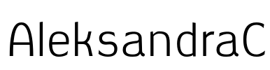 AleksandraC Font Image