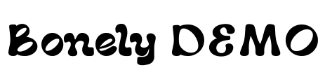 Bonely DEMO Font Image