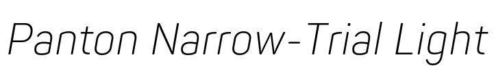 Panton Narrow-Trial Light