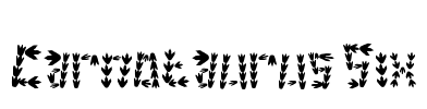 Carnotaurus Six Font Image