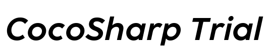 CocoSharp Trial Font Image
