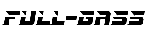 FULL-GASS Font Image