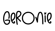 Geronie Font Image