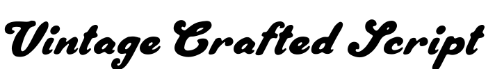 Vintage Crafted Script Font Image