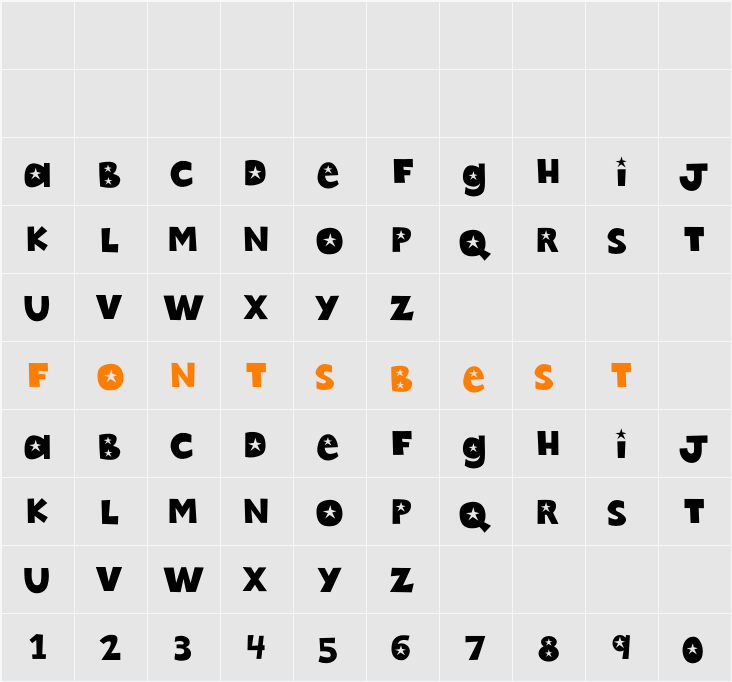 Wheetpaste Character Map