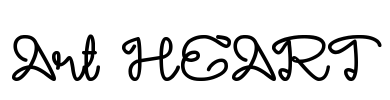 Art HEART Font Image