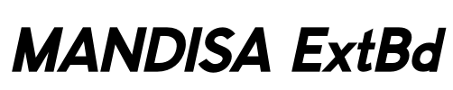 MANDISA ExtBd Font Image